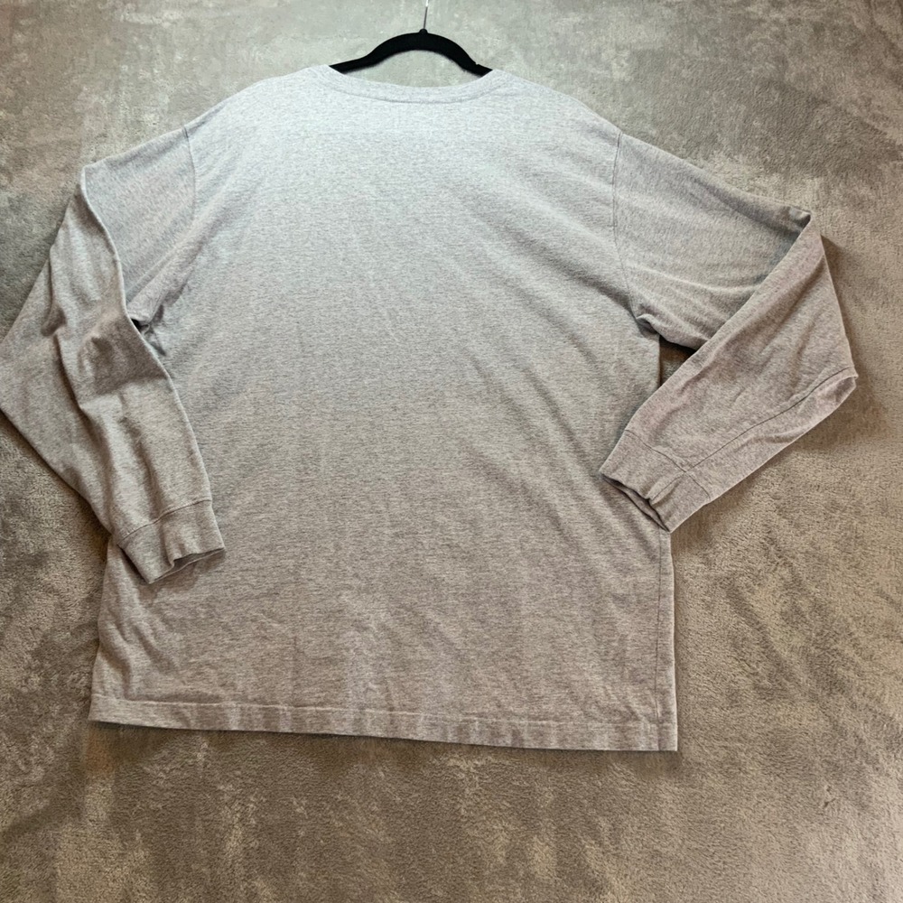 Carhartt Mens Long Sleeve Pocket T-Shirt Loose Fit Heather Gray Large K126 HGY - Picture 6 of 7
